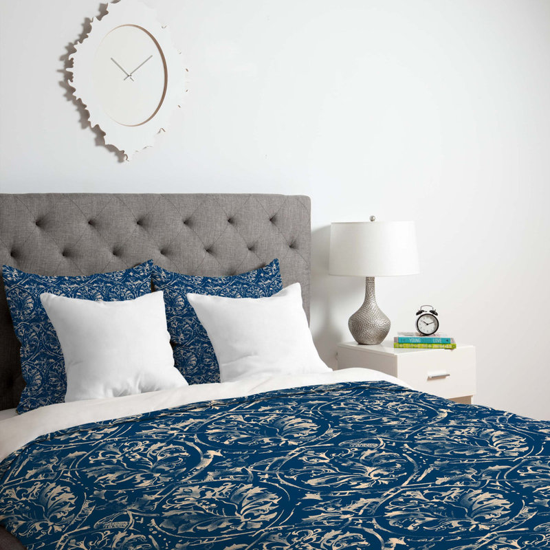 East Urban Home Damask Duvet Cover & Reviews